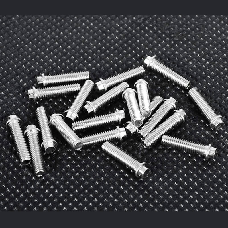 image RC4WD MINIATURE SCALE HEX BOLTS (M3X12MM) (SILVER) - Image 1