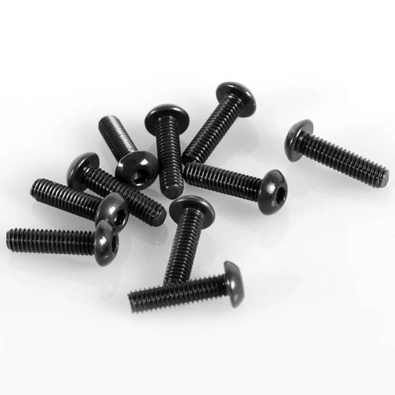 image RC4WD STEEL BUTTON HEAD CAP SCREWS M2.5 X 10MM (10) - Image 1