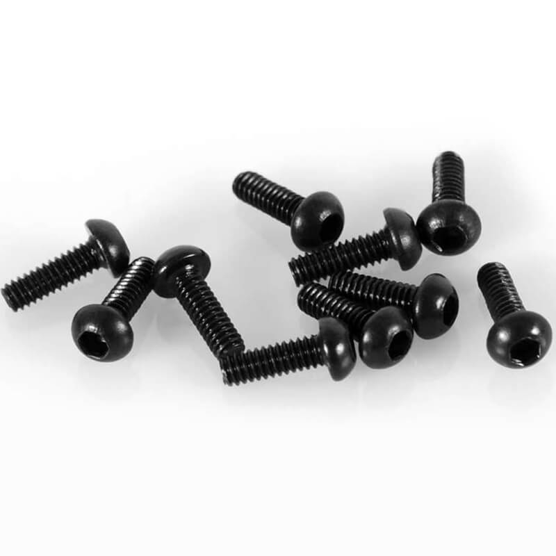 image RC4WD STEEL BUTTON HEAD CAP SCREWS M2 X 6MM (10) - Image 1