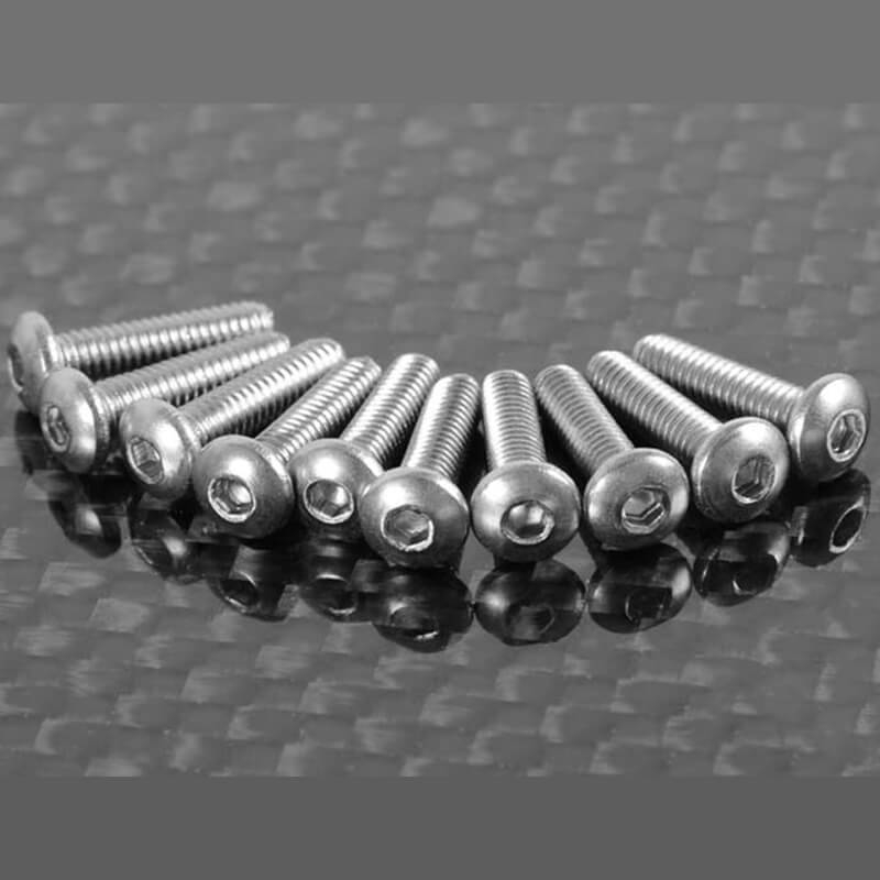image RC4WD BUTTON HEAD CAP SCREWS M2.5 X 10MM (10) - Image 1