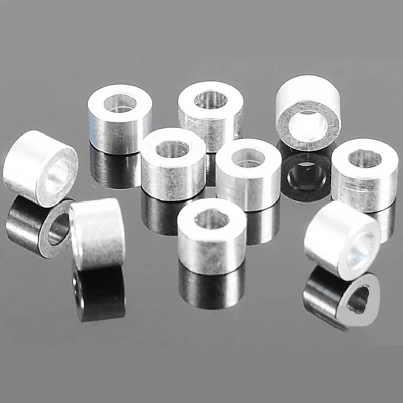 image RC4WD 4MM SILVER SPACER WITH M3 HOLE (10) - Image 1