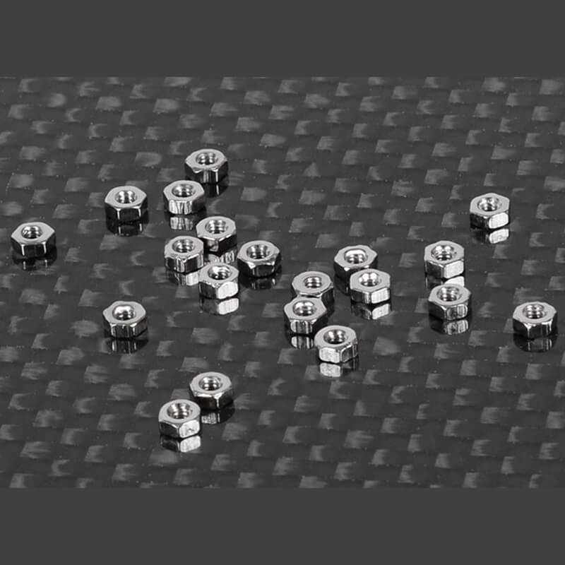 image RC4WD REGULAR M1.6 NUTS (SILVER) - Image 1