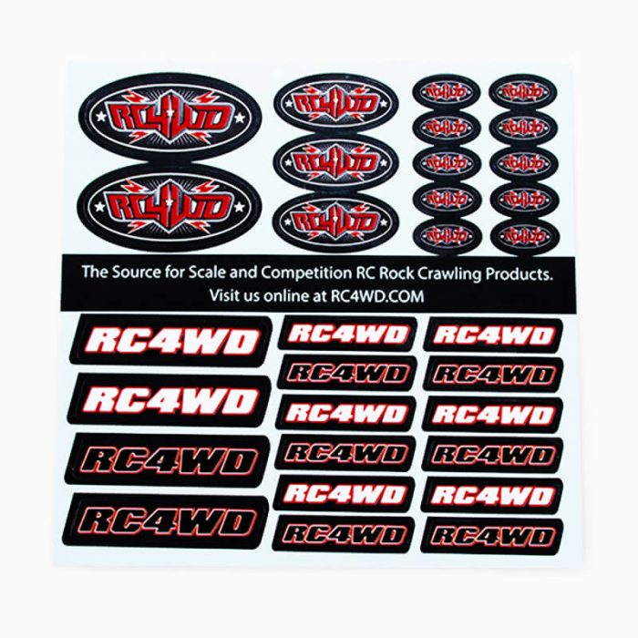 RC4WD SMALL DECAL SHEET - Image 1