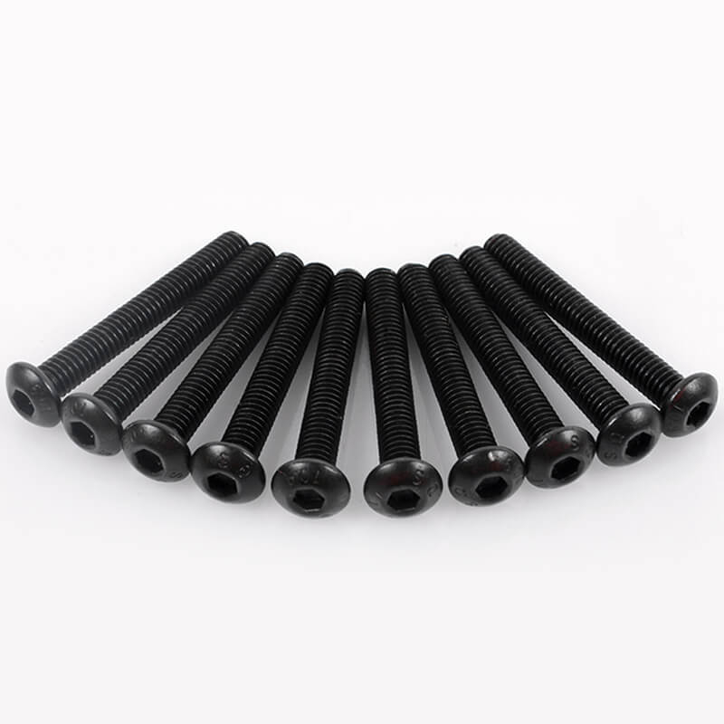 image RC4WD STEEL BUTTON HEAD CAP SCREWS M4 X 30MM (10) - Image 1