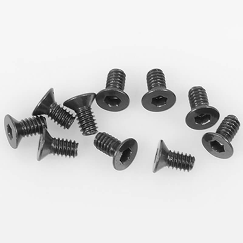 image RC4WD STEEL FLAT HEAD CAP SCREW M2 X 4MM (10) - Image 1
