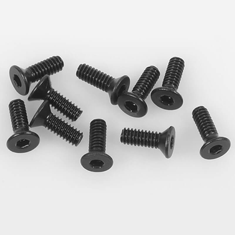 image RC4WD STEEL FLAT HEAD CAP SCREW M2 X 6MM (10) - Image 1