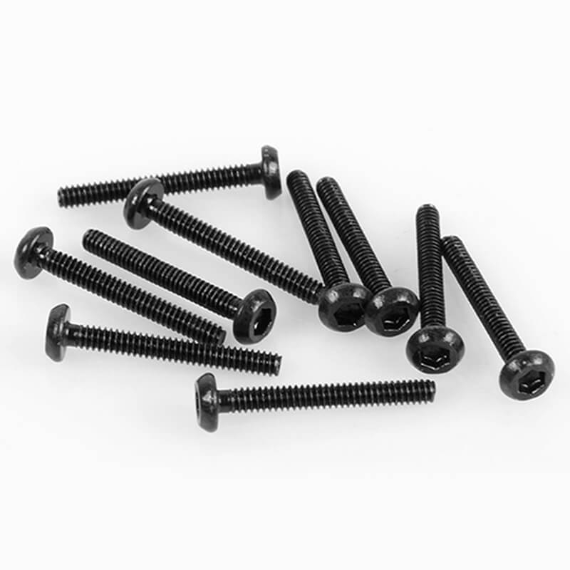 image RC4WD STEEL BUTTON HEAD CAP SCREWS M1.6 X 12MM (10) - Image 1
