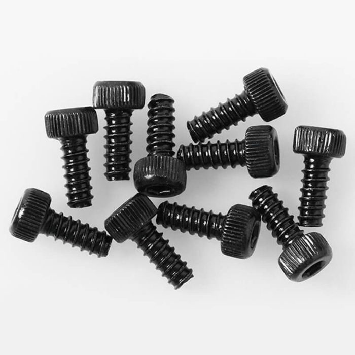 RC4WD SOCKET HEAD SELF TAPPING SCREWS M2 X 6MM (BLACK) - Image 1