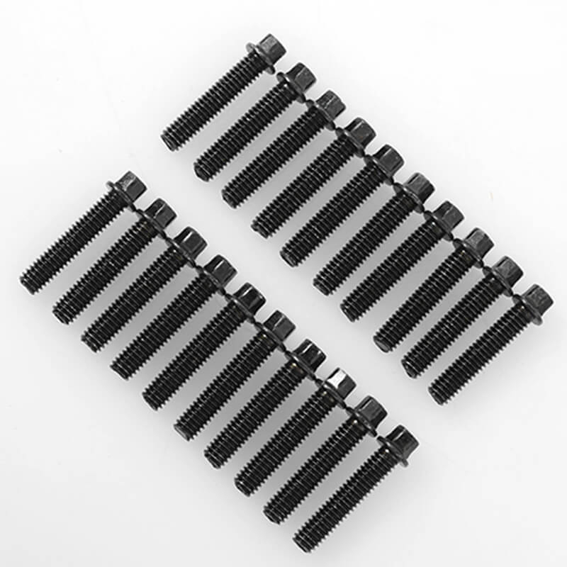 image RC4WD MINIATURE SCALE HEX BOLTS (M2.5 X 12MM) (BLACK) - Image 1