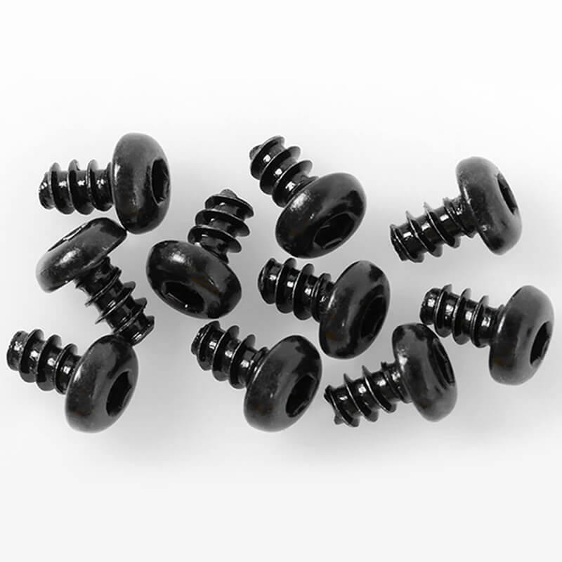 image RC4WD BUTTON HEAD SELF TAPPING SCREWS M3 X 5MM (BLACK) - Image 1