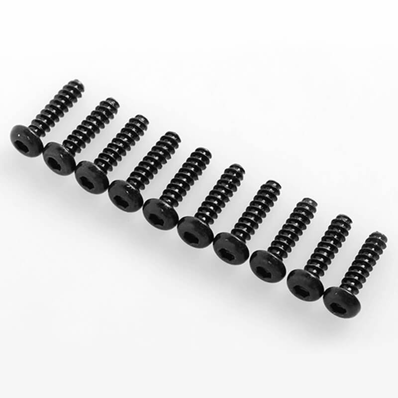 image RC4WD BUTTON HEAD SELF TAPPING SCREWS M3 X 12MM (BLACK) - Image 1