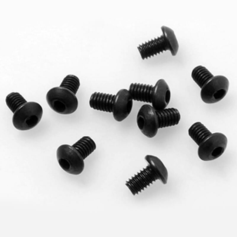 image RC4WD STEEL BUTTON HEAD CAP SCREWS M2.5 X 4MM (10) - Image 1