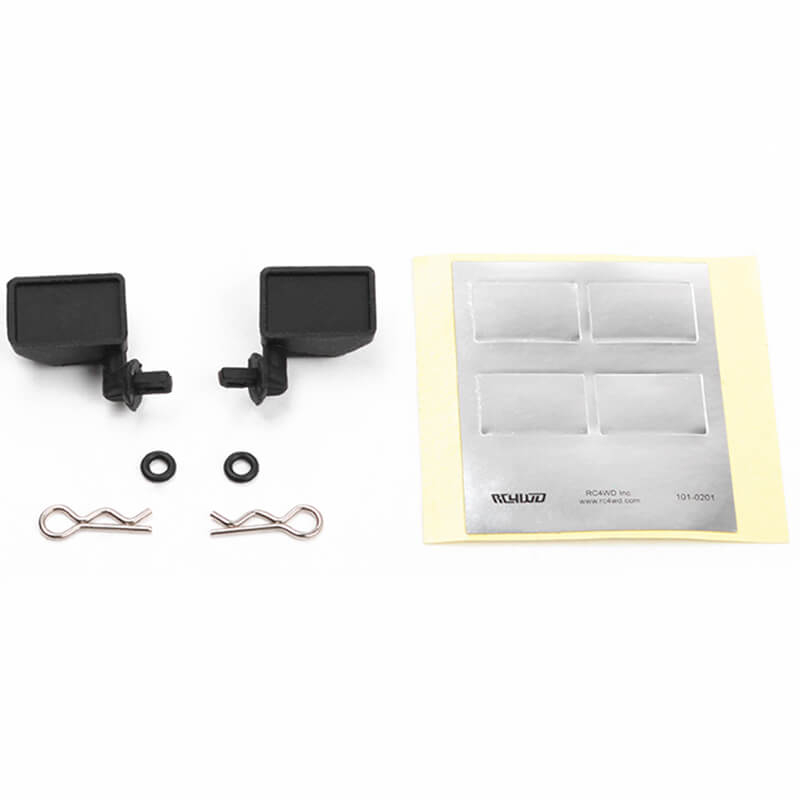 image RC4WD RUBBER SIDE MIRRORS FOR 1/10TH BLACK ROCK - Image 1