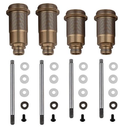 TEAM ASSOCIATED 13MM FT 23MM/27.5MM SHOCK BODIES WITH GENUINE FOX KASHIMA COAT