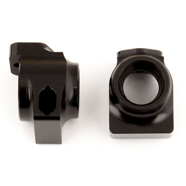 image ASSOCIATED B64/B64D FACTORY TEAM BLACK ALUMINIUM REAR HUBS - Image 1