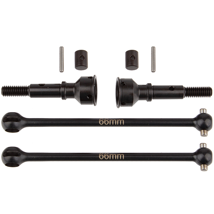 image TEAM ASSOCIATED RC10B74.1 REAR CVA SET 66mm - Image 1