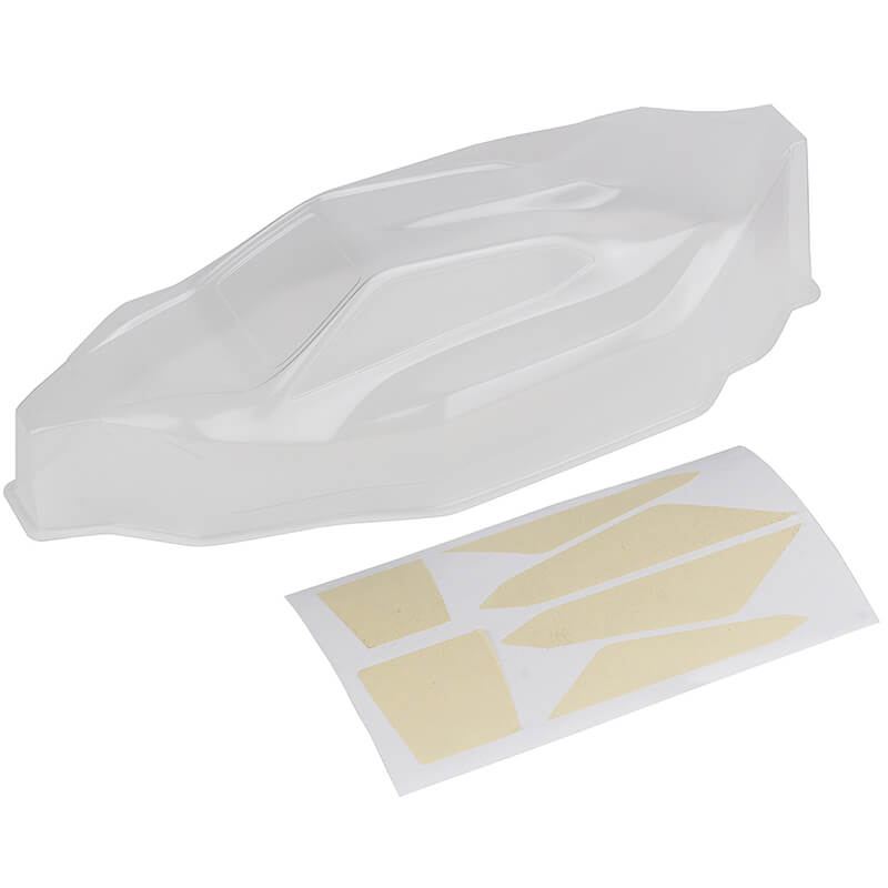 image TEAM ASSOCIATED RC10B7 FT LIGHTWEIGHT BODYSHELL, CLEAR - Image 1