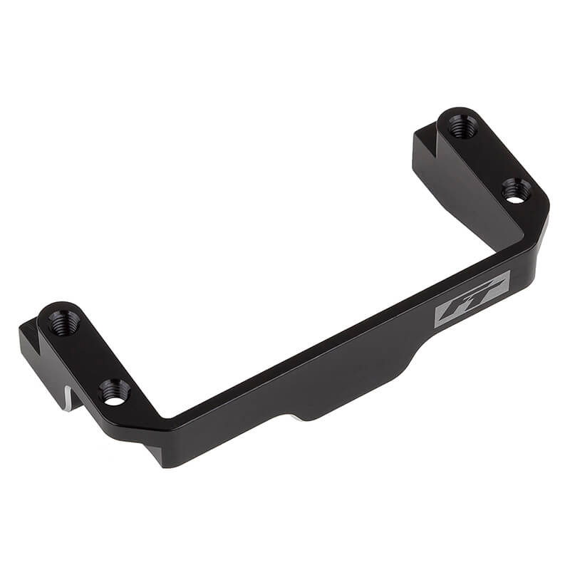 image TEAM ASSOCIATED RC10B7 FT ONE- PIECE SERVO MOUNT BLACK ALUMINIUM - Image 1