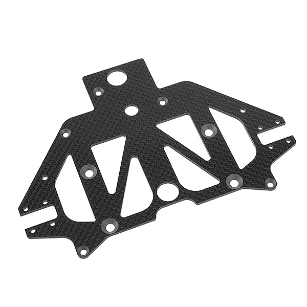 image CORALLY FRONT LOWER SUSPENSION PLATE SSX8X 3K CARBON + SPHERICAL BALLS (2) 1 SET - Image 1