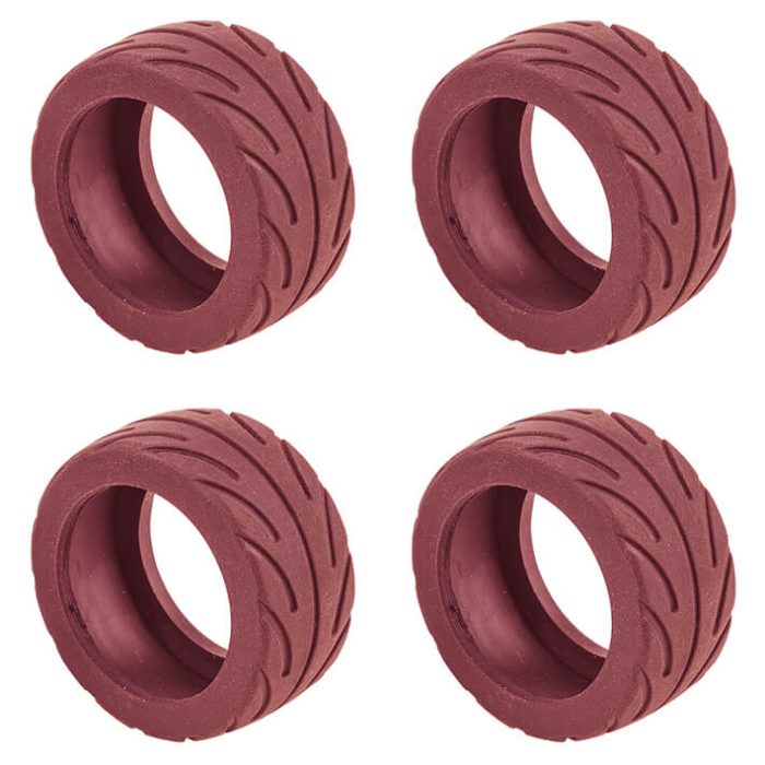 TEAM ASSOCIATED NANO SPORT RADIAL TYRES RED (4) - Image 1