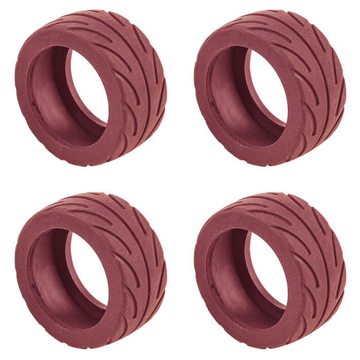 image TEAM ASSOCIATED NANO SPORT RADIAL TYRES RED (4) - Image 1