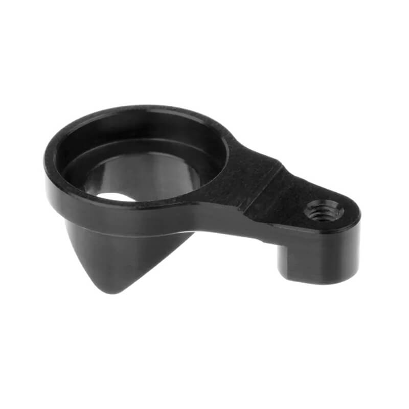 image CORALLY SERVO SAVER ARM PART B ALU 7075 HARD ANODISED BLACK - Image 1