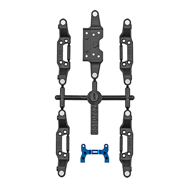 image TEAM ASSOCIATED RC28R UPPER & LOWER FRONT ARM SET - Image 1