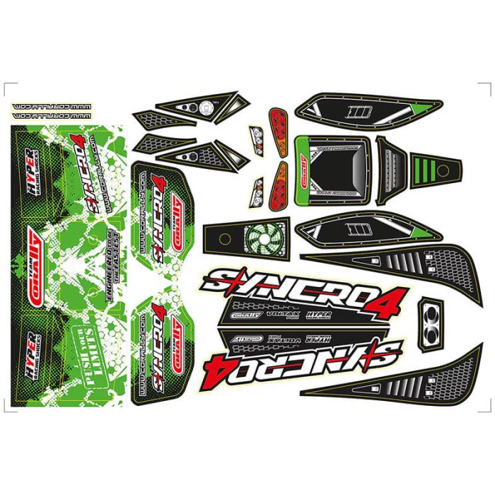 CORALLY BODY DECAL SHEET SYNCRO PRECUT GREEN COLOUR - Image 1