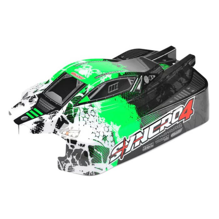 TEAM CORALLY POLYCARBONATE PAINTED BODY SYNCRO 4 GREEN - Image 1