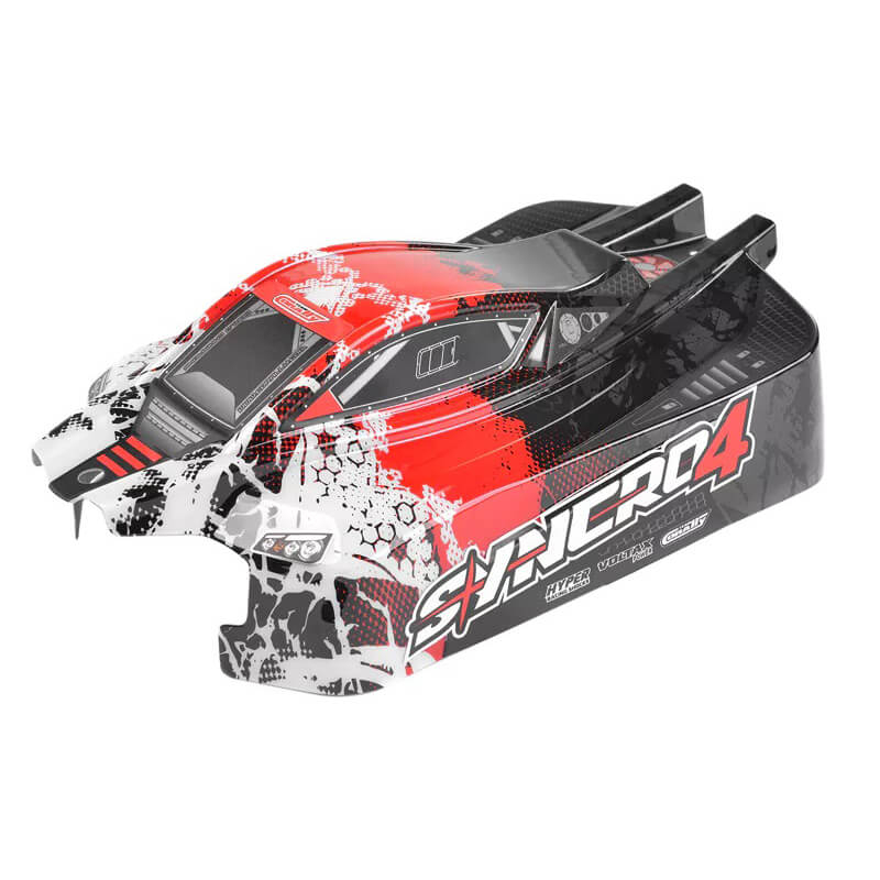image TEAM CORALLY POLYCARBONATE PAINTED BODY SYNCRO 4 RED - Image 1