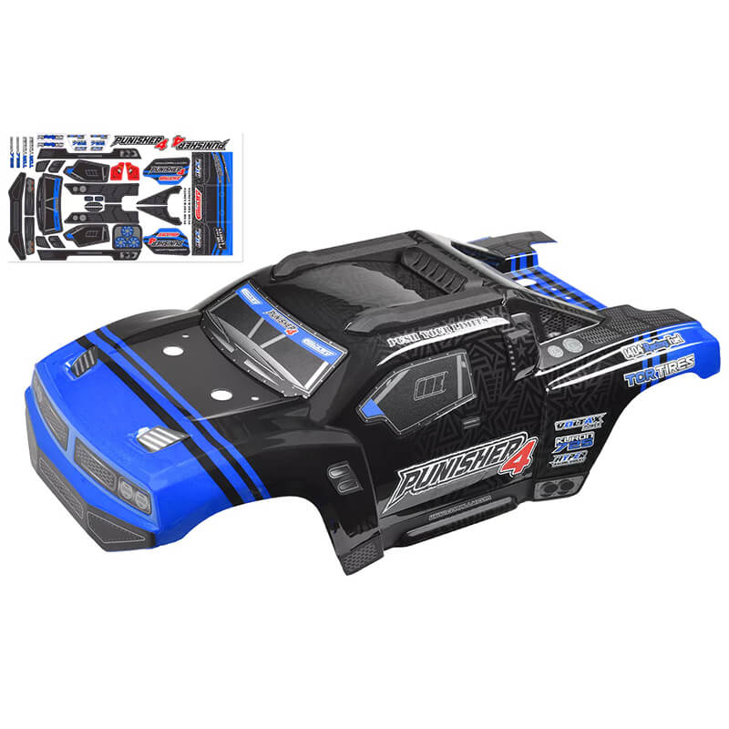 image CORALLY POLYCARBONATE BODY PUNISHER 4 PAINTED CUT DECALS COLOUR - Image 1