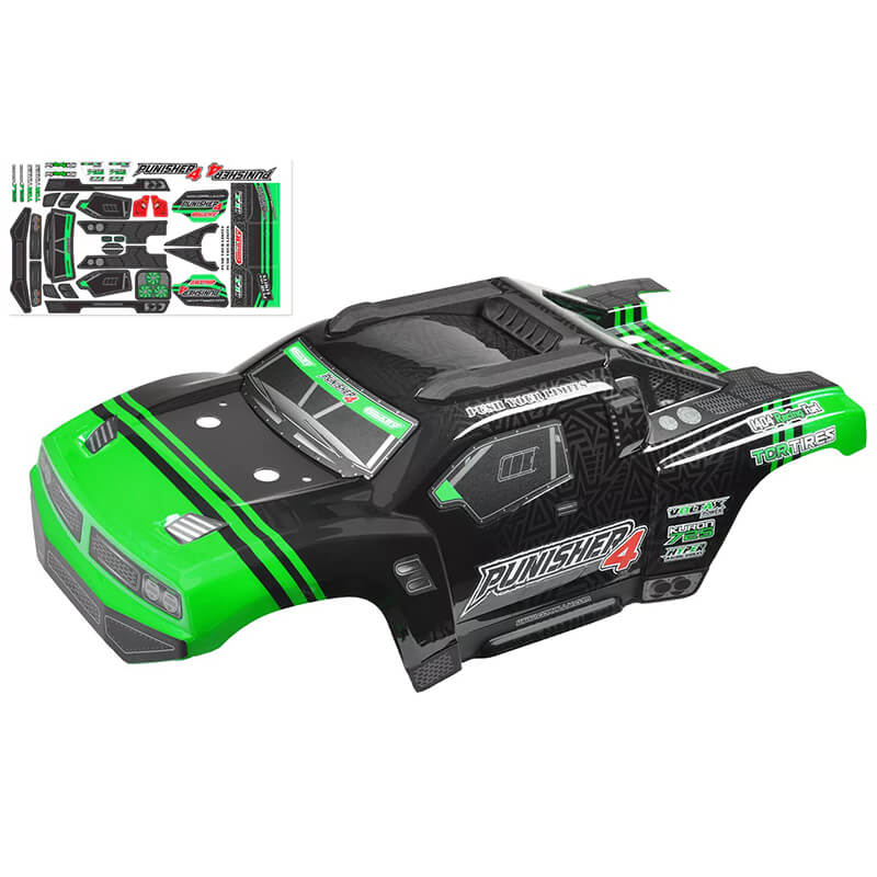 image CORALLY POLYCARBONATE BODY PUNISHER 4 PAINTED CUT DECALS COLOUR - Image 1