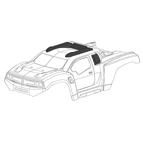 image CORALLY POLYCARBONATE SHELL PUNISHER XP CLEAR/CUT - Image 1