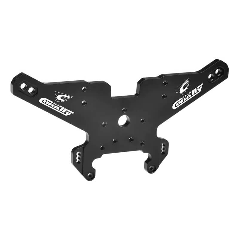 image TEAM CORALLY SHOCK TOWER MT-G2 REAR 5MM ALUMINIUM BLACK 1PC - Image 1