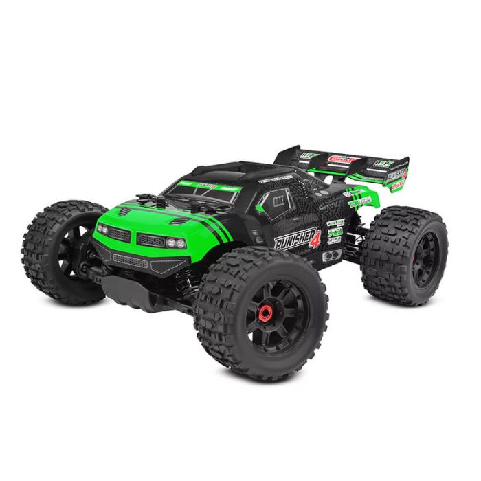 CORALLY PUNISHER 4 BRUSHLESS 4S BASHER TRUCK RTR - GREEN - Image 1