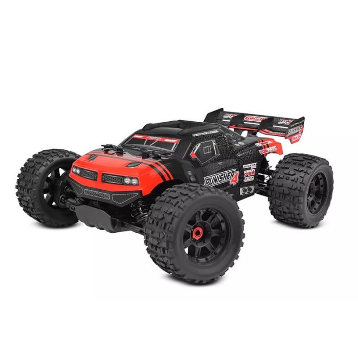 CORALLY PUNISHER 4 BRUSHLESS 4S BASHER TRUCK RTR - RED - Image 1