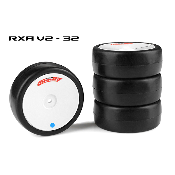 image CORALLY ATTACK RXA V2 RUBBER TYRES 1/10 EP TOURING 32 SHORE ASPHALT 4PCS - Image 1