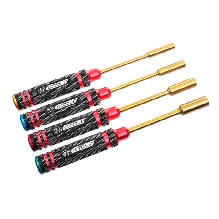 CORALLY PRO NUT DRIVER SET Ti Ni COATED 4.0/5.5/7.0/8.0mm - Image 1