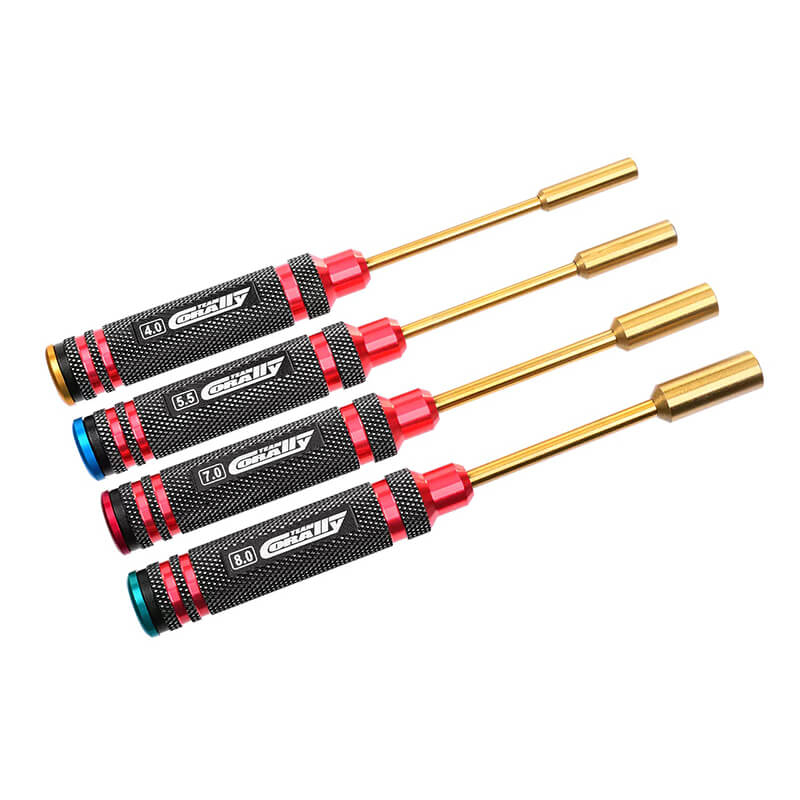 image CORALLY PRO NUT DRIVER SET Ti Ni COATED 4.0/5.5/7.0/8.0mm - Image 1