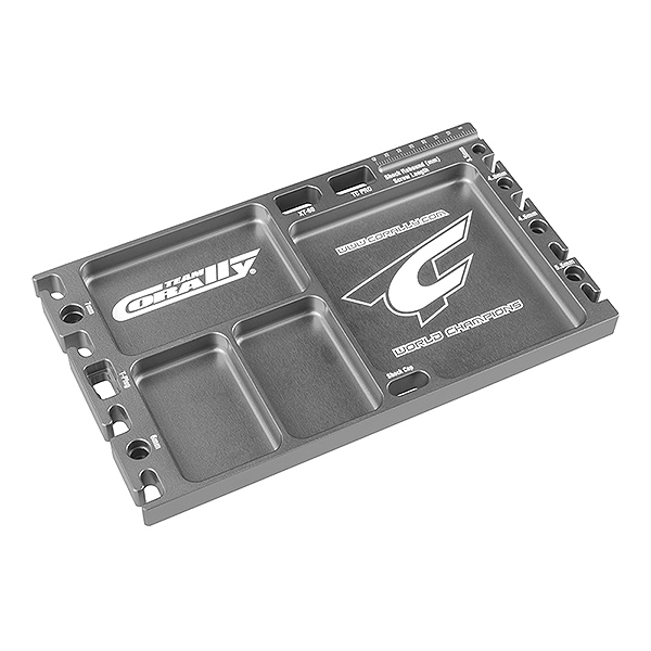 image CORALLY MULTIPURPOSE ULTRA TRAY CNC MACHINED ALUMINIUM TITANIUM COLOUR - Image 1