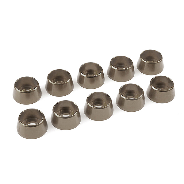 image CORALLY ALUMINIUM WASHER FOR M5 SOCKET HEAD SCREWS OD=12MM GUN METAL 10PCS - Image 1
