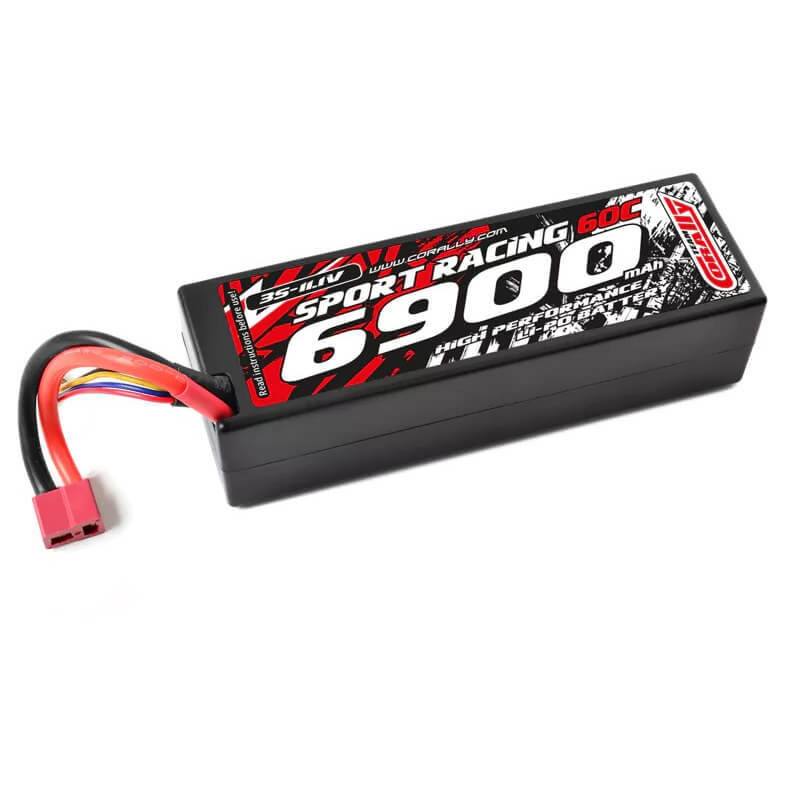 image CORALLY POWER RACING 60C LIPO BATTERY 6900MAH 11.1V TPLUG 3S - Image 1