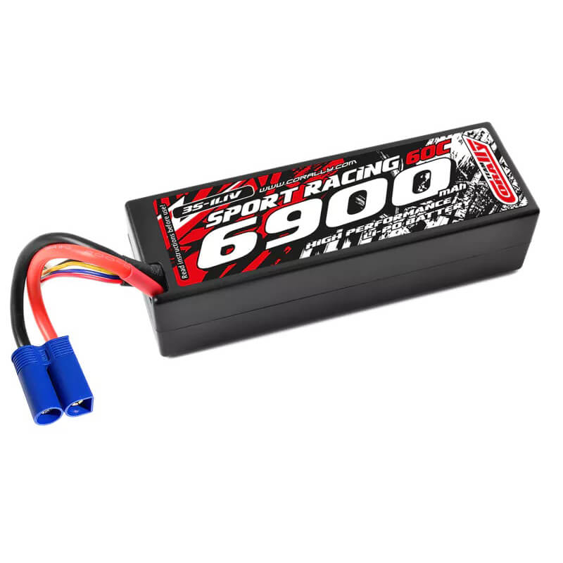 image CORALLY POWER RACING 60C LIPO BATTERY 6900MAH 11.1V EC5 3S - Image 1