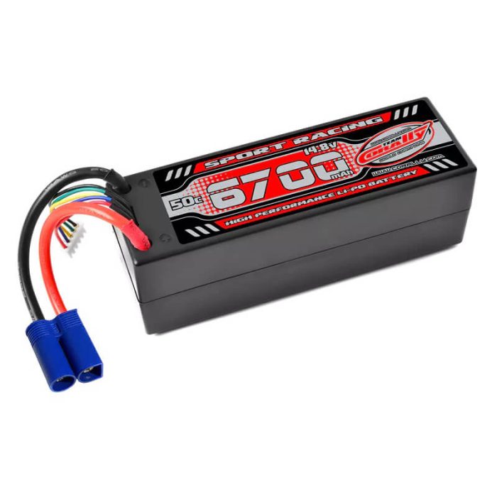 CORALLY POWER RACING 50C LIPO BATTERY 6700MAH 14.8V EC5 4S - Image 1