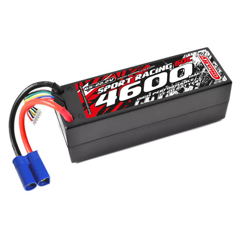 image CORALLY POWER RACING 60C LIPO BATTERY 4600MAH 22.2V EC5 6S - Image 1