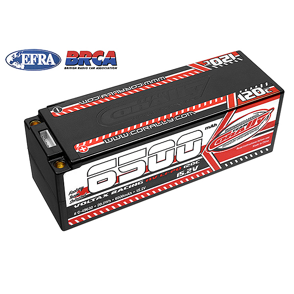 image CORALLY VOLTAX 120C LIPO HV BATTERY 6500 MAH 15.2V STICK 4S 5MM BULLIT - Image 1