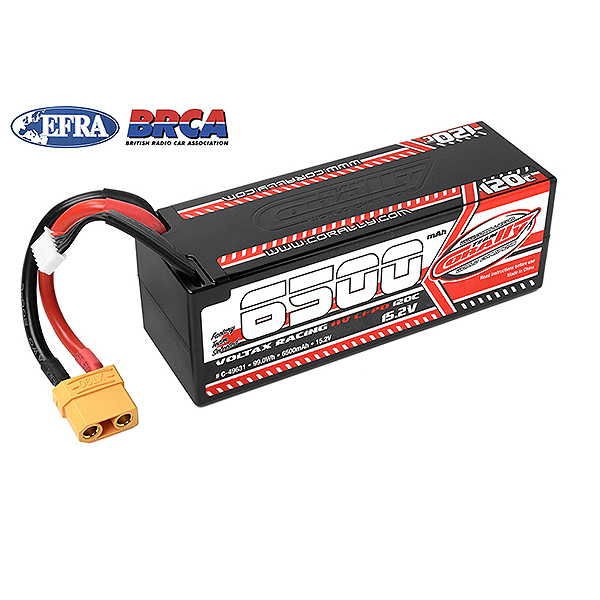 image CORALLY VOLTAX 120C LIPO HV BATTERY 6500 MAH 15.2V STICK 4S HARDWIRE XT90 - Image 1