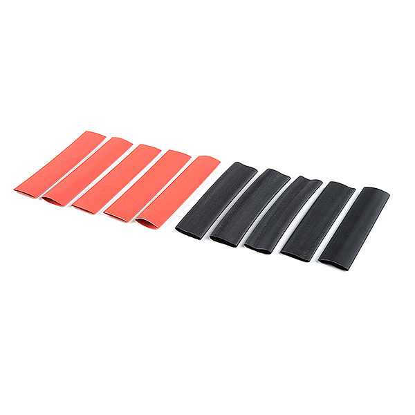 image CORALLY SHRINK TUBING 9.5MM RED + BLACK 10 PCS - Image 1