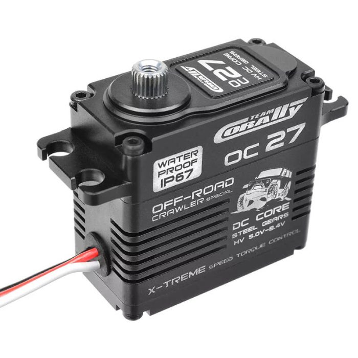 CORALLY OC27 HV DIGITAL SERVO 5-8.4V IP67 STEEL GEAR ALLOY C - Image 1