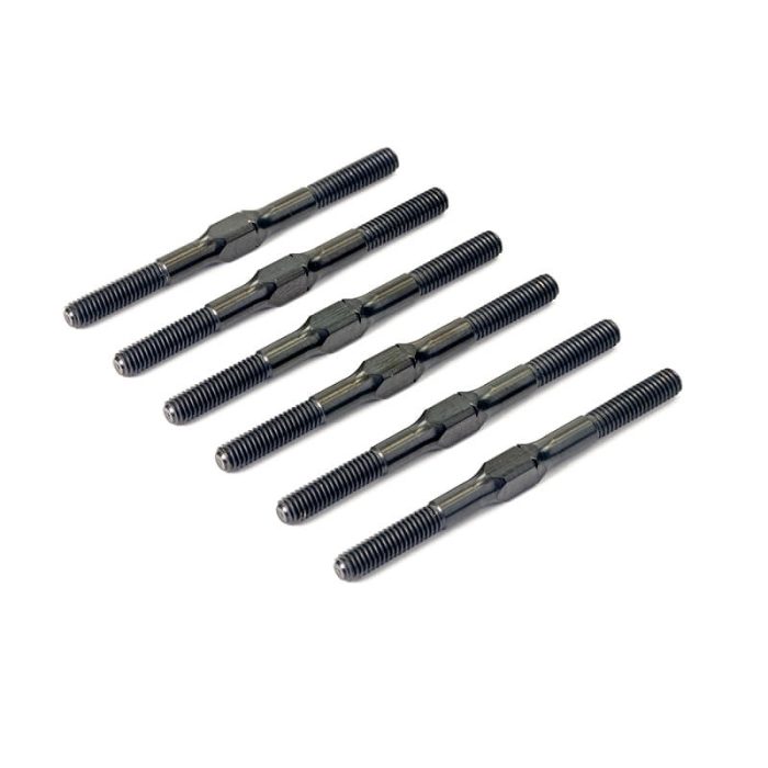 CENTRO RC10B7 TITANIUM TURNBUCKLE SET (6PC) - BLACK - Image 1